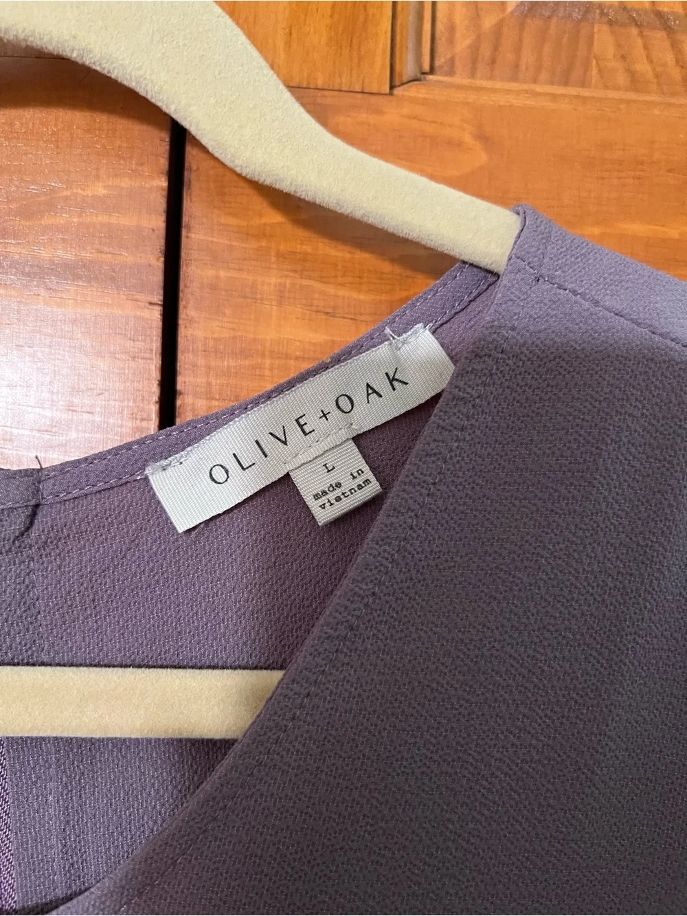 Olive & Oak Dusty Lavender Long-Sleeve Blouse